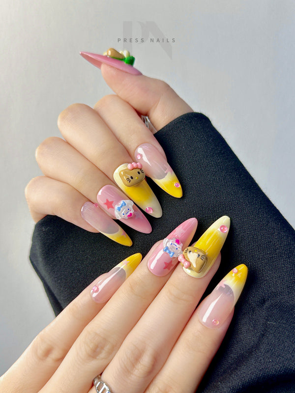 Hawaii Kitty Sweet & Cool Press-On Nails