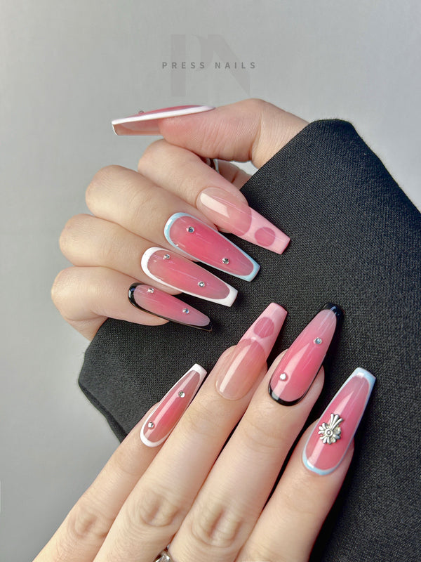 Sweet & Edgy European-Inspired Press-On Nails